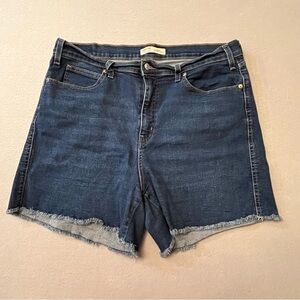 Signature by Levi Strauss Dark Blue Jean Shorts size 18